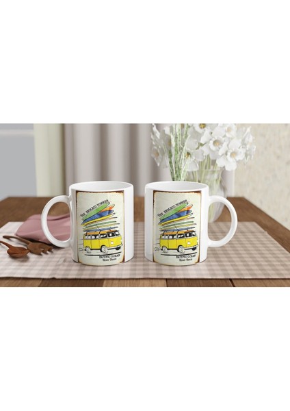 Endless Summer Retro Sörf Minibüs Baskılı Kupa Bardak indirimleri