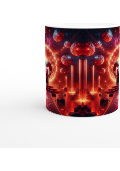 Koç Burcu Baskılı Kahve Kupası - Galaktik Taht Odası Temalı Vs4 fiyatları