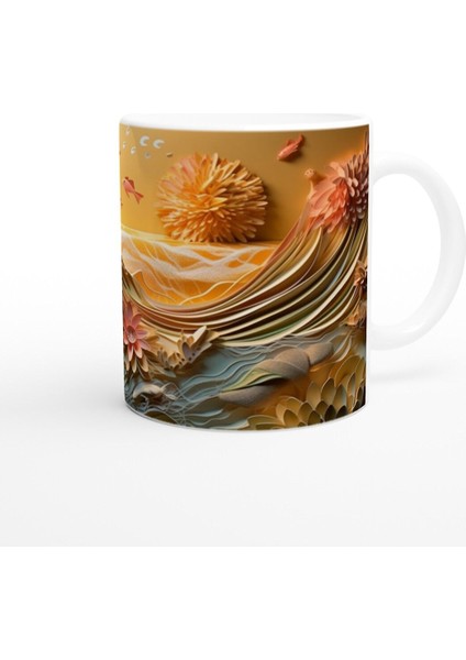 Mercan Bahçesi ve Altın Balıklar Kupa Bardak modelleri