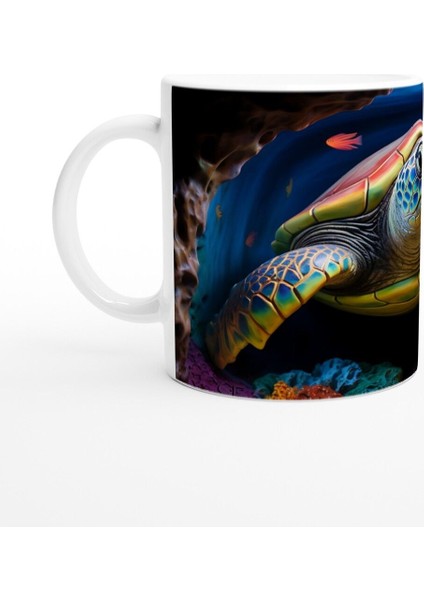 Okyanus Derinliklerinde Parlayan Deniz Kaplumbağası Kupa Bardak fiyatları