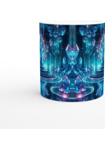 Kova Burcu Baskılı Kahve Kupası - Büyülü Kristal Mağarası Temalı Vs3 fiyatları