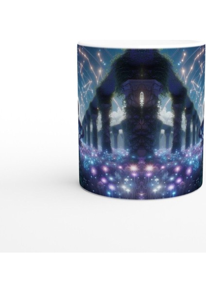 Yay Burcu Baskılı Kahve Kupası - Ay Işığında Zodyak Bahçesi Vs4 fiyatları
