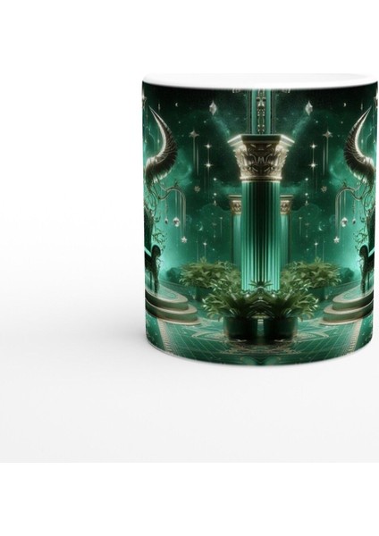 Boğa Burcu Baskılı Kahve Kupası - Galaktik Taht Odası Temalı Vs3 fiyatları