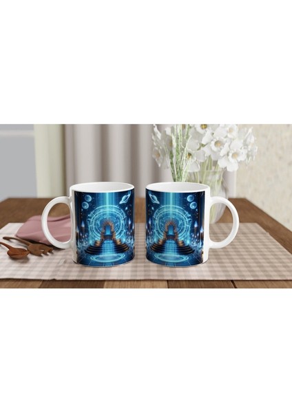 Kova Burcu Baskılı Kahve Kupası - Galaktik Taht Odası Temalı Vs4 indirimleri