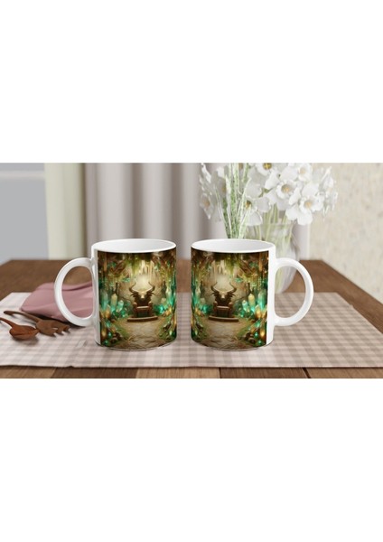 Boğa Burcu Baskılı Kahve Kupası - Büyülü Kristal Mağarası Temalı Vs1 indirimleri