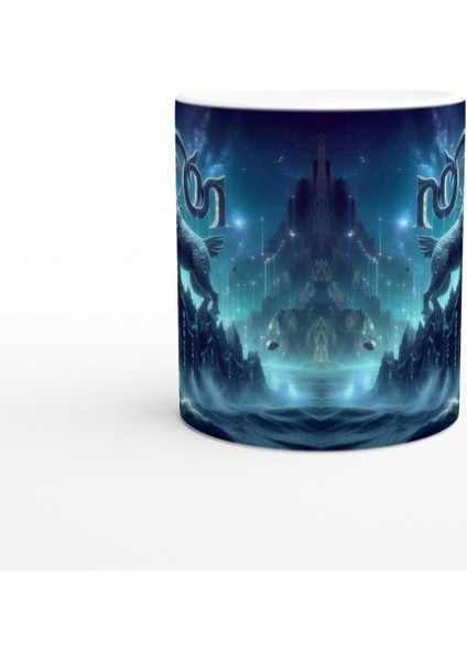 Oğlak Burcu Baskılı Kahve Kupası - Astral Denizaltı Dünyası Vs2 fiyatları