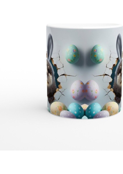 Tavşan Kulaklı Su Samuru Temalı Baskılı Kupa Bardak modelleri