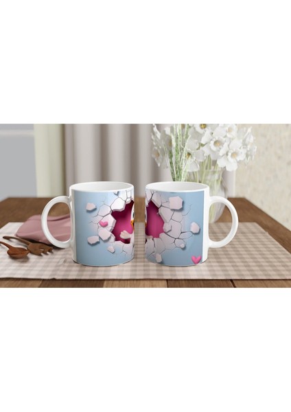 Kalpli Duvarı Delen Sevimli Ördek Temalı Baskılı Kupa Bardak indirimleri