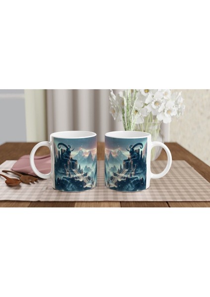 Oğlak Burcu Baskılı Kahve Kupası - Elementsel Doğa Krallığı Temalı Vs1 indirimleri