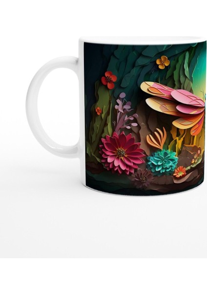 Büyülü Mağarada Uçan Yusufçuk Temalı Baskılı Kupa Bardak fiyatları