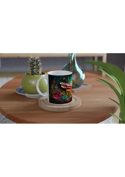 Büyülü Mağarada Uçan Yusufçuk Temalı Baskılı Kupa Bardak fırsatları