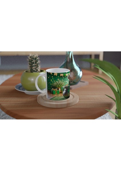 Şans Kazanında Oturan Labrador Temalı Baskılı Kupa Bardak fırsatları