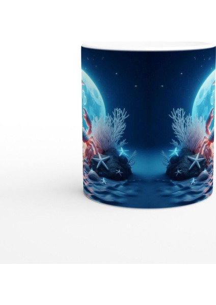 Yengeç Burcu Baskılı Kahve Kupası - Astral Denizaltı Dünyası Vs4 fiyatları