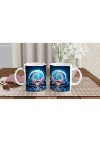 Yengeç Burcu Baskılı Kahve Kupası - Astral Denizaltı Dünyası Vs4 indirimleri