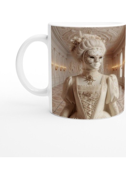 Başak Burcu Baskılı Kahve Kupası - Zodyak Maskeli Balo Vs3