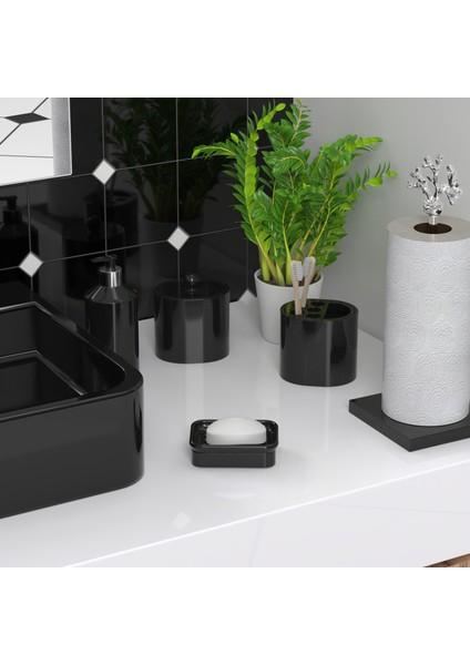 3'lü Banyo Seti Hazneli Katı Sabunluk, Sıvı Sabunluk ve Organizer, Yağdanlık,sirkelik fırsatları