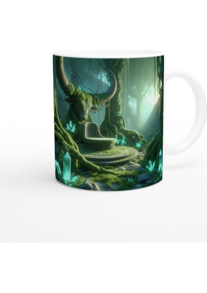 Boğa Burcu Baskılı Kahve Kupası - Elementsel Doğa Krallığı Temalı Vs4 modelleri