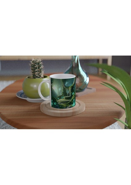 Boğa Burcu Baskılı Kahve Kupası - Elementsel Doğa Krallığı Temalı Vs4 fırsatları