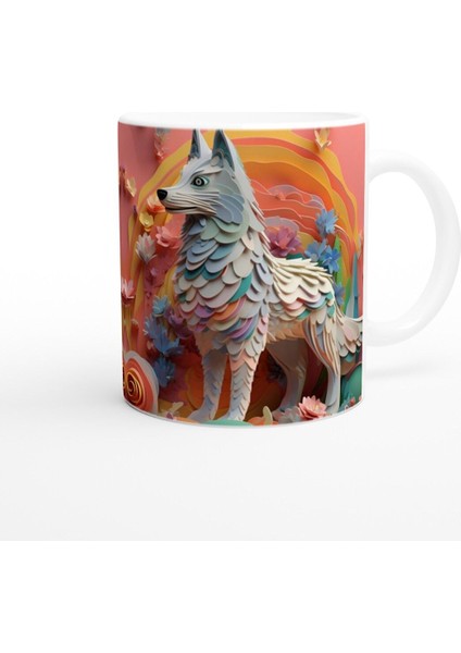 Renkli Rüyaların Kurdu Baskılı Kupa Bardak modelleri