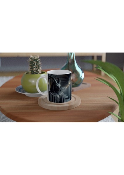 Oğlak Burcu Baskılı Kahve Kupası - Zodyak Maskeli Balo Vs1 fırsatları