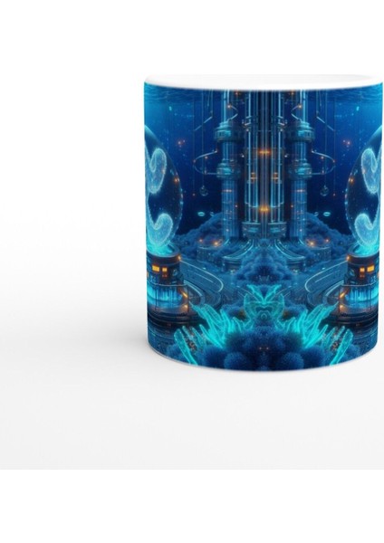 Kova Burcu Baskılı Kahve Kupası - Astral Denizaltı Dünyası Vs2 fiyatları