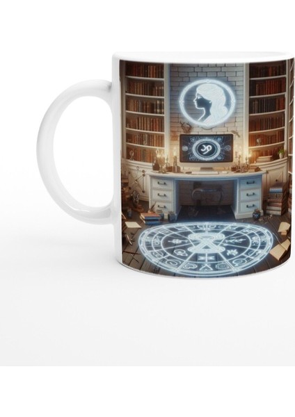 Başak Burcu Baskılı Kahve Kupası - Zodyak Kütüpanesi Vs1