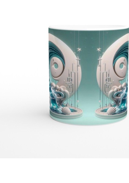 Yengeç Burcu Baskılı Kahve Kupası - Burçlar Krallığı Şatosu Vs1 fiyatları