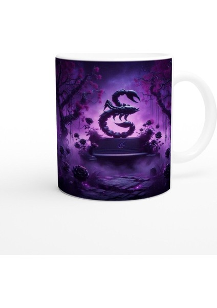 Akrep Burcu Baskılı Kahve Kupası - Ay Işığında Zodyak Bahçesi Vs1 modelleri
