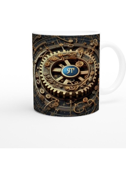 Başak Burcu Baskılı Kahve Kupası - Zamanın Çarkları Astroloji Mekanizması Vs4 modelleri