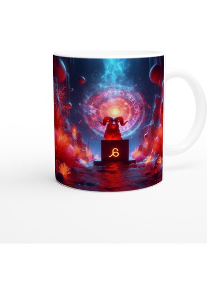 Koç Burcu Baskılı Kahve Kupası - Astral Denizaltı Dünyası Vs2 modelleri