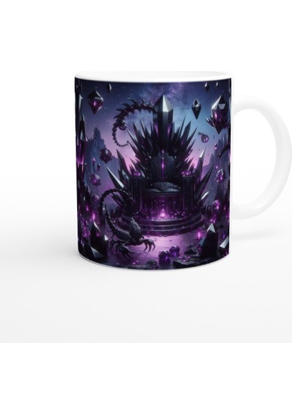 Akrep Burcu Baskılı Kahve Kupası - Büyülü Kristal Mağarası Temalı Vs4 modelleri