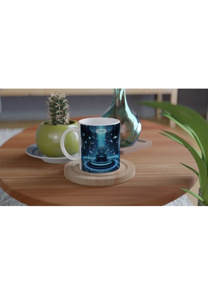 Kova Burcu Baskılı Kahve Kupası - Galaktik Taht Odası Temalı Vs1 fırsatları