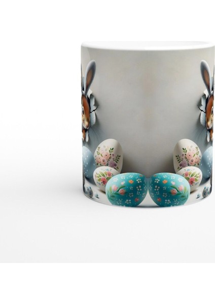 Tavşan Kulaklı Sincap Temalı Baskılı Kupa Bardak modelleri