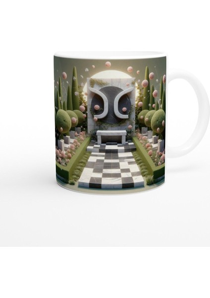 Başak Burcu Baskılı Kahve Kupası - Elementsel Doğa Krallığı Temalı Vs4 modelleri