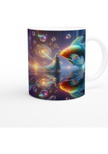 Balık Burcu Baskılı Kahve Kupası - Zodyak Maskeli Balo Vs2 modelleri