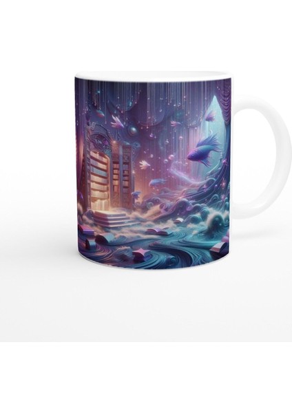 Balık Burcu Baskılı Kahve Kupası - Zodyak Kütüpanesi Vs4 modelleri