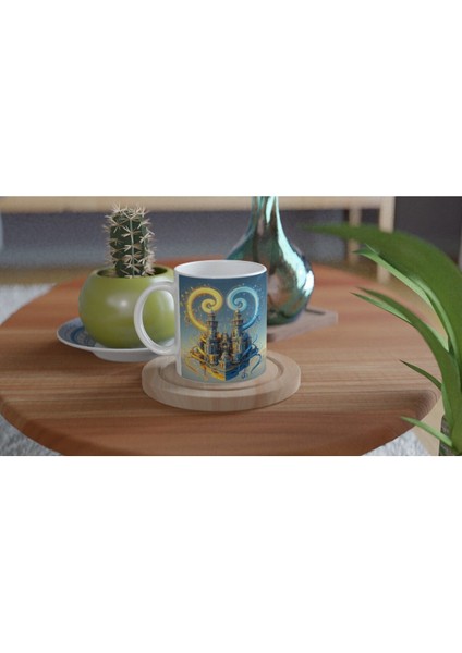 Ikizler Burcu Baskılı Kahve Kupası - Burçlar Krallığı Şatosu Vs4 fırsatları