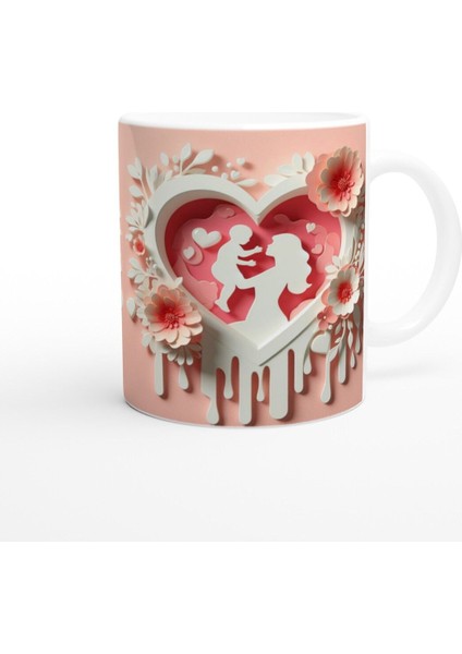 Anneye Uzanan Minik Kollar Tasarımlı Anneler Günü Kupa Bardak modelleri