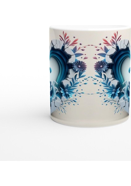 Kalp Içinde Dalgalarla Yürüyen Anne ve Çocuklar Kupa Bardak fiyatları