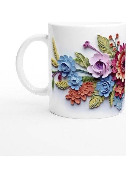 Renkli Kağıt Çiçekler Kupa Bardak fiyatları