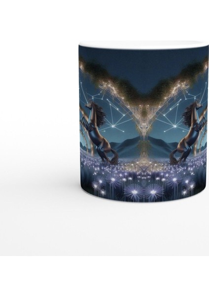 Yay Burcu Baskılı Kahve Kupası - Ay Işığında Zodyak Bahçesi Vs2 fiyatları