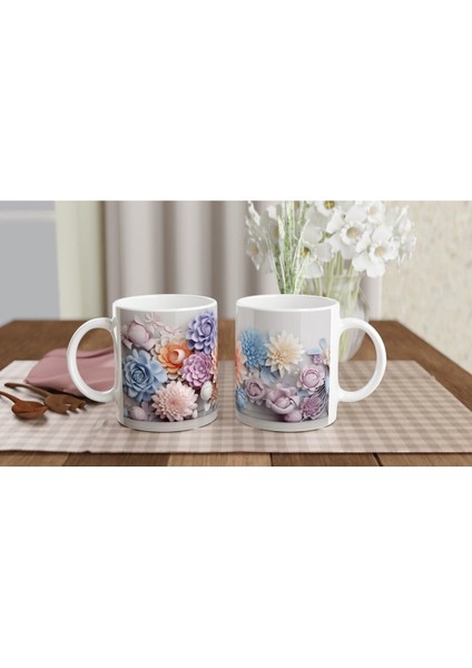 Pastel Çiçek Duvarı Kupa Bardak indirimleri