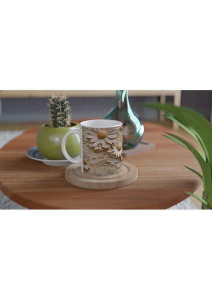 Papatya Düşleri 3D Çiçekli Kupa Bardak fırsatları