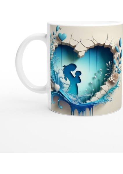 Su Dalgaları Arasında Anneye Sevgi Kupa Bardak