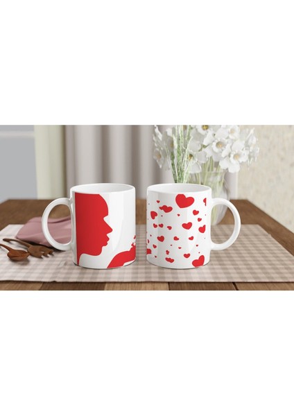 Aşkı Fısıldayan Kadın Silüeti Kupa indirimleri