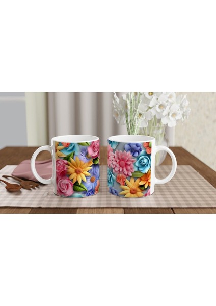 Çiçek Bahçesi Canlı Renkli Kupa indirimleri