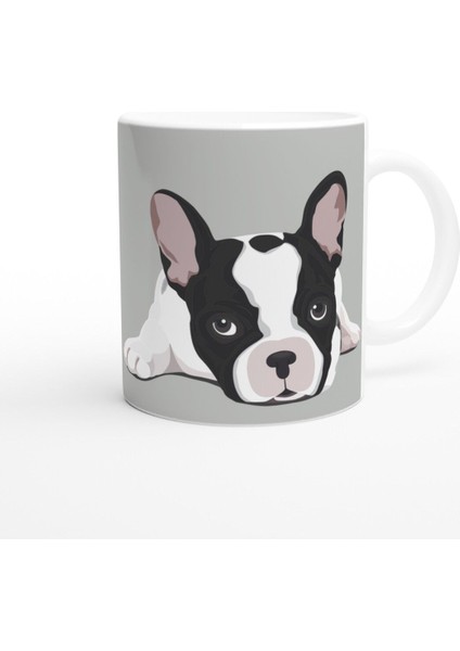 French Bulldog Aşkı Temalı Baskılı Kupa Bardak