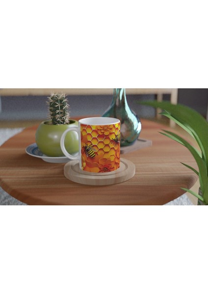 Arı Petek Baskılı Kupa Bardak fırsatları