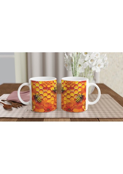 Arı Petek Baskılı Kupa Bardak indirimleri