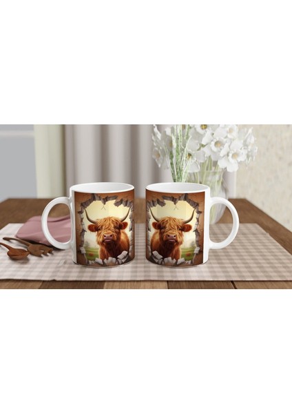 Duvarı Delen Highland Sığırı Kupa Bardak indirimleri